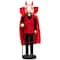 Red Wooden Devil Holding Pitch Fork Halloween Nutcracker